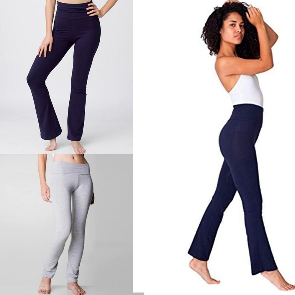 American Apparel 3pk Yoga Cotton Pants S